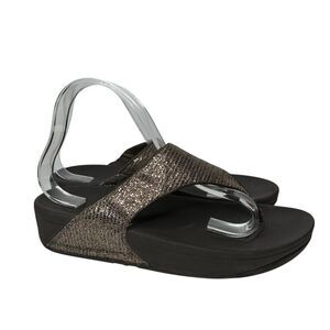 Fitflop Brown metallic Sandals 9 Cushioned Sole